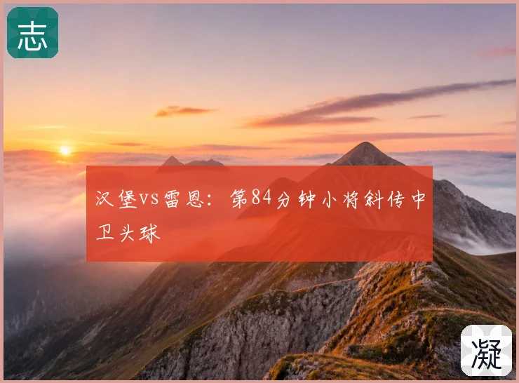 汉堡vs雷恩:第84分钟小将斜传中卫头球